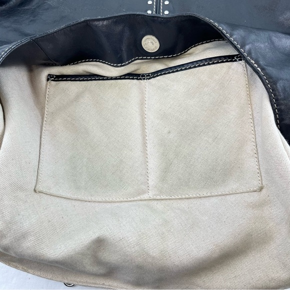 MICHAEL Michael Kors Large Astor Hobo Soft Leather in Black Silver Studs Rivets - Picture 11 of 11